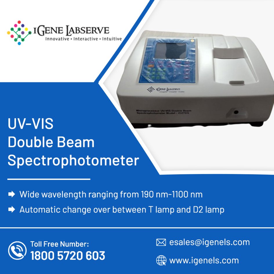 Double Beam UV spectrophotometer